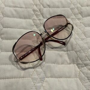 Dior Burgundy Aviator Sunglasses